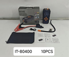 R1   Portable Emergency Power Supply 12V Vehicle Tools Jump Starter with Air Pump Tire Inflator
